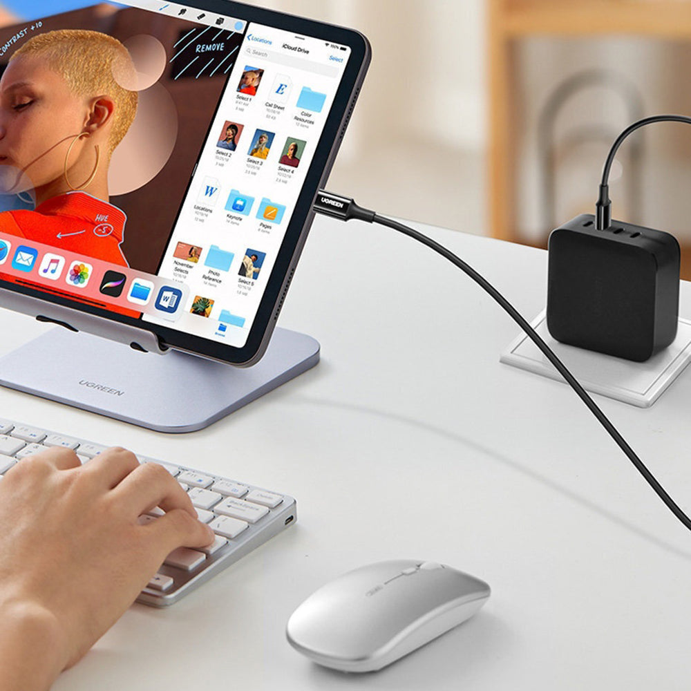 Cablu Ugreen US300 (80371), USB-C to USB-C, 5A, 100W, 1m, Negru