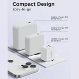Incarcator Ugreen (65015), USB / Type-C, 30W QC3.0, Alb