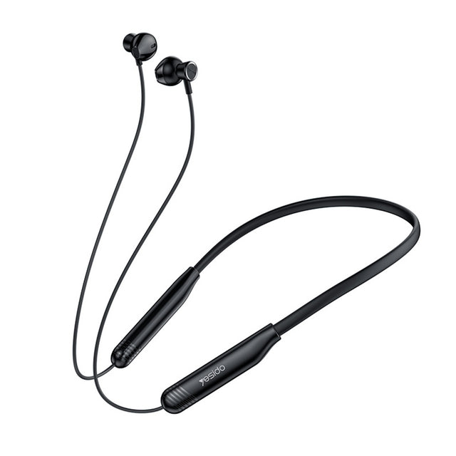 Casti Yesido (YSP20), Magnetic, Neckband Design, with Bluetooth V5.3, 400mAh, Type-C, Negru