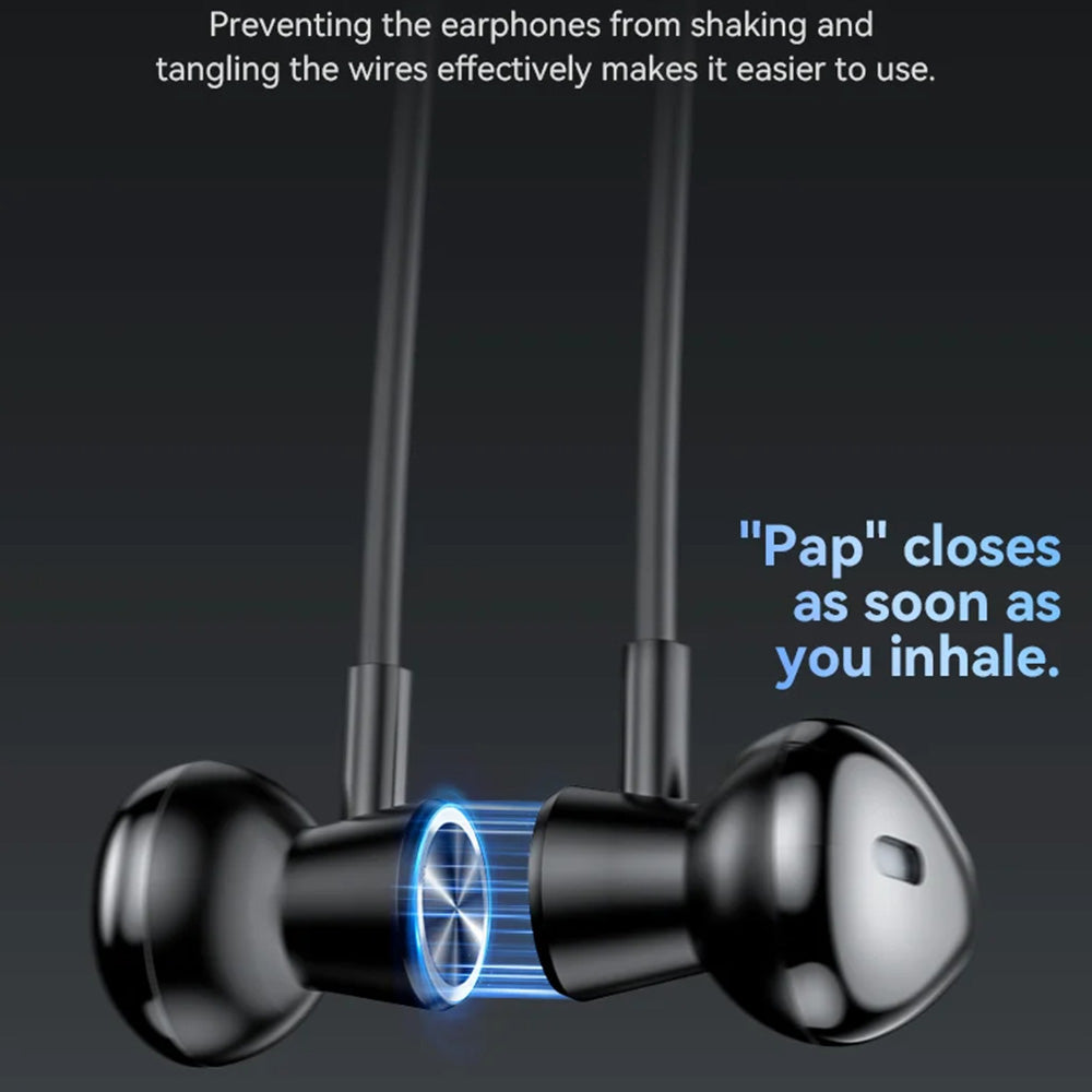 Casti Yesido (YSP20), Magnetic, Neckband Design, with Bluetooth V5.3, 400mAh, Type-C, Negru