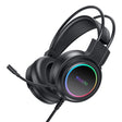 Casti Yesido Wired (EK05), for Gaming, USB, with Microphone, RGB LED Lights, Negru