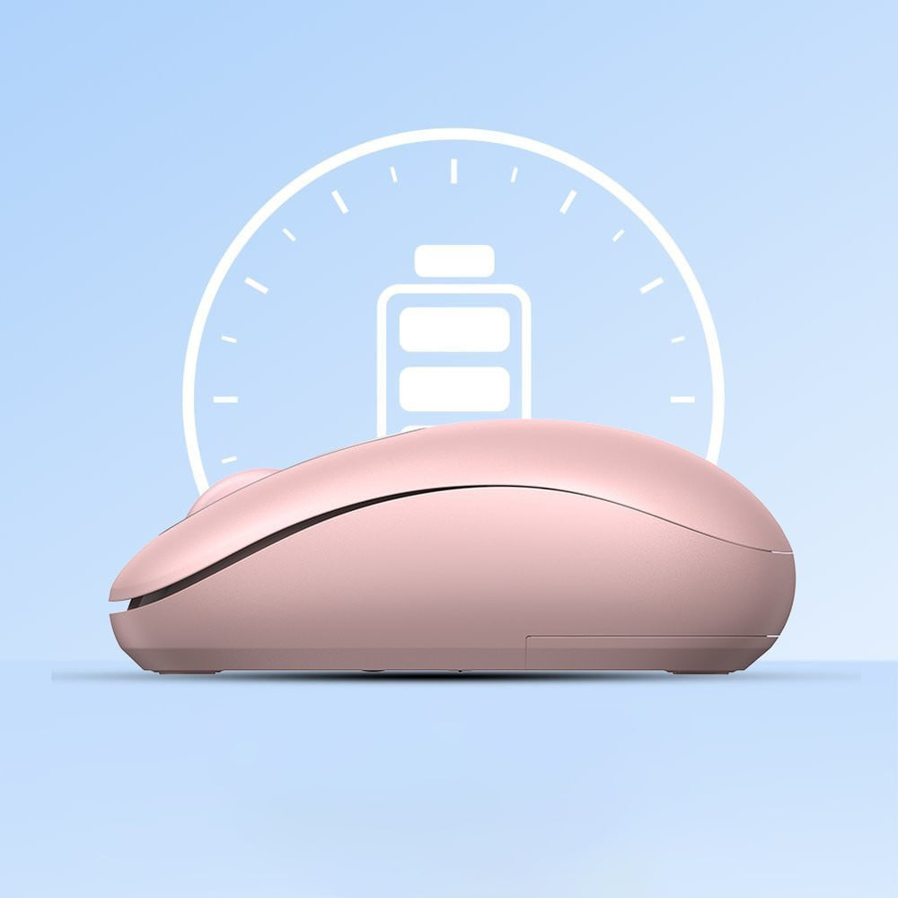 Tastatura/Mouse Ugreen Wireless Mouse MU105 (90686), 800/1200/1600/2400 DPI, Cherry Pink