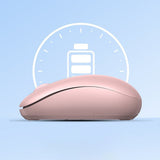 Tastatura/Mouse Ugreen Wireless Mouse MU105 (90686), 800/1200/1600/2400 DPI, Cherry Pink