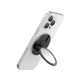 Suport Mcdodo 2in1 Foldable Magnetic Phone Stand (MR-7912), with Built-in Makeup Mirror, Leather, Negru