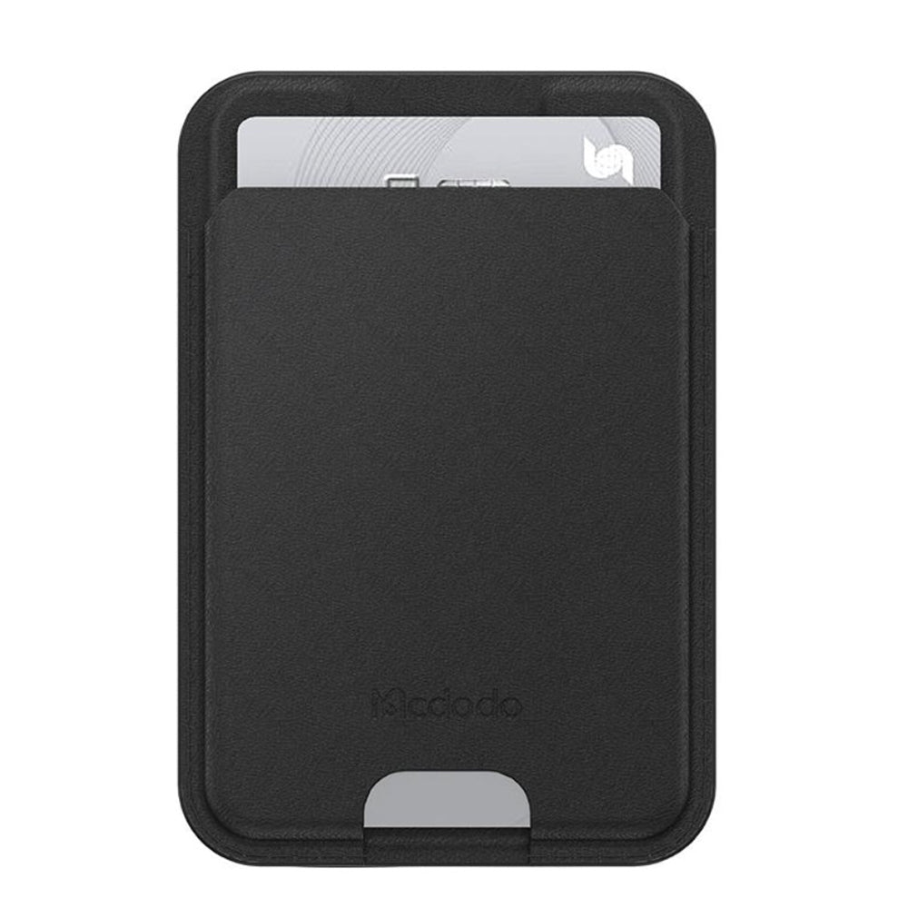 Suport Mcdodo Magnetic Card Napa Series (WH-7920), 3x Card Capacity, Leather Texture, Ultra-slim, Negru