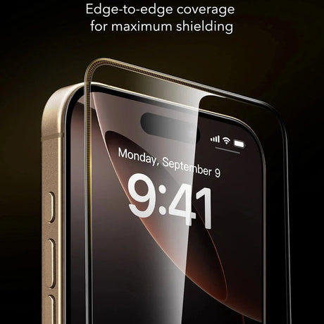 Folie de protectie ESR Corning Gorilla Glass UltraFit™ (set de 3) compatibil cu iPhone 17 Pro, Negru