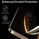 Folie de protectie ESR Corning Gorilla Glass UltraFit™ (set de 3) compatibil cu iPhone 17 / iPhone 16 Pro, Negru