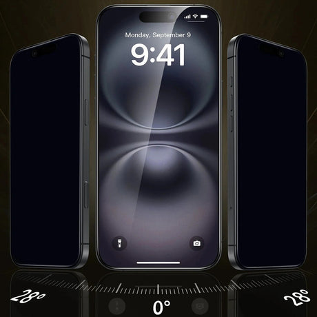 Folie de protectie ESR Corning Gorilla Glass UltraFit Privacy™ (set de 3) compatibil cu iPhone 17 Pro, Negru