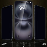 Folie de protectie ESR Corning Gorilla Glass UltraFit Privacy™ (set de 3) compatibil cu iPhone 17 / iPhone 16 Pro, Negru