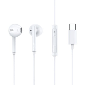 Casti Mcdodo Wired Earphones (HP-7500), with Volume Control, Type-C, DAC Chip, Hi-Res Audio, 1.2m, Alb