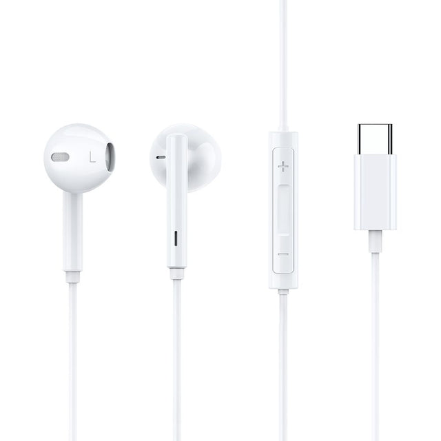 Casti Mcdodo Wired Earphones (HP-7500), with Volume Control, Type-C, DAC Chip, Hi-Res Audio, 1.2m, Alb
