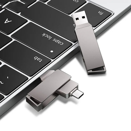 Stick Memorie Techsuit THSM20 (THSM201128), USB 3.0 Type-C 128GB, Gri