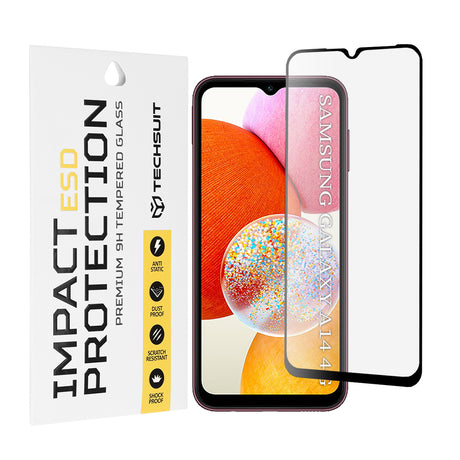 Folie de protecție Techsuit ESD Glass pentru Samsung Galaxy A14 4G / A14 5G, neagră