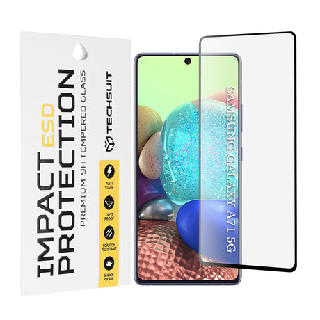 Folie de protectie Techsuit ESD Glass compatibil cu Samsung Galaxy A71 4G / A71 5G / Note 10 Lite / M51, Negru