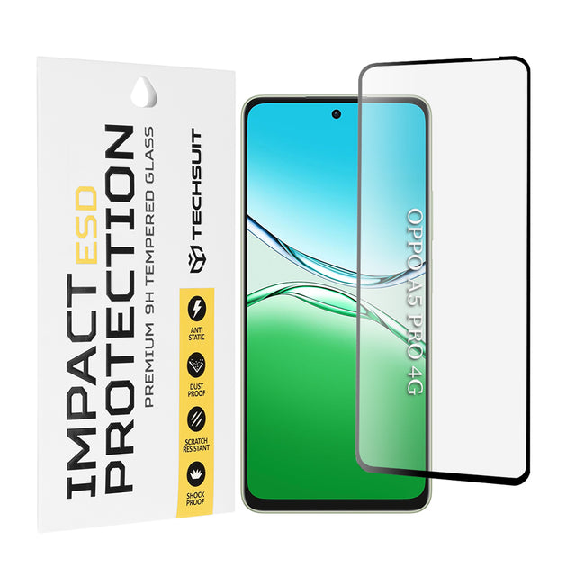 Folie de protectie Techsuit ESD Glass compatibil cu Oppo A5 Pro 4G / A5 Pro 5G, Negru