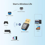 Adaptor Techsuit Bluetooth Dongle Adapter BlueJet (A20), for PC, Bluetooth 5.4, Plug&Play, EDR&BLE, Negru