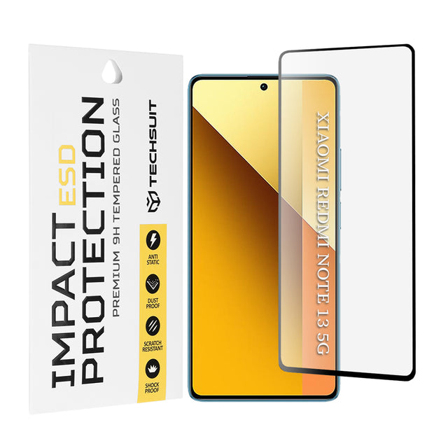 Folie de protectie Techsuit ESD Glass compatibil cu Xiaomi Redmi Note 13 5G, Negru