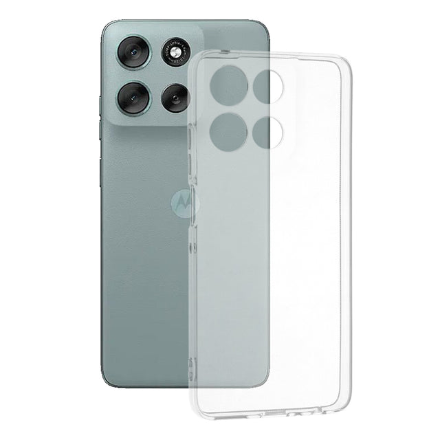 Husa de protectie Techsuit Clear Silicone compatibil cu Motorola Moto G56, Transparent