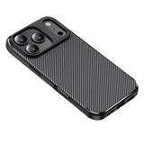 Husa de protectie Techsuit CarbonFiber compatibil cu iPhone 17 Pro, Negru