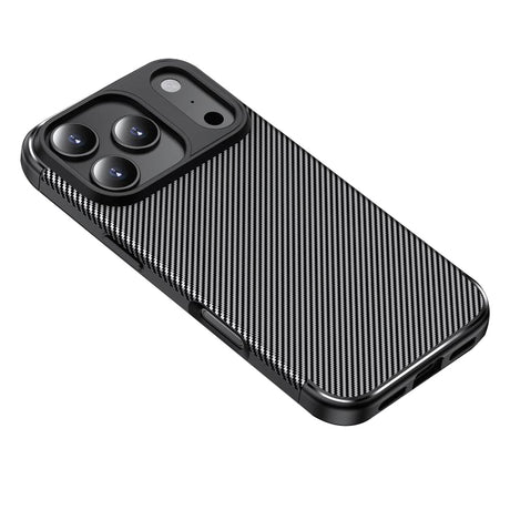 Husa de protectie Techsuit CarbonFiber compatibil cu iPhone 17 Pro, Negru