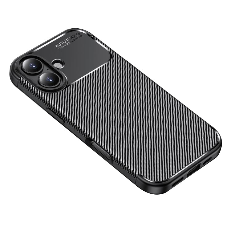 Husa de protectie Techsuit CarbonFiber compatibil cu iPhone 17, Negru