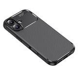 Husa de protectie Techsuit CarbonFiber compatibil cu iPhone 17, Negru