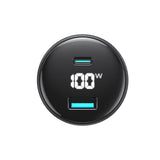 Incarcator Havit Car (CC100W), USB, Type-C, PD100W, PC, with Digital Display, Negru