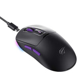 Tastatura/Mouse Havit Wireless Gaming Mouse (MS969WB), 1000 - , Negru / Purple