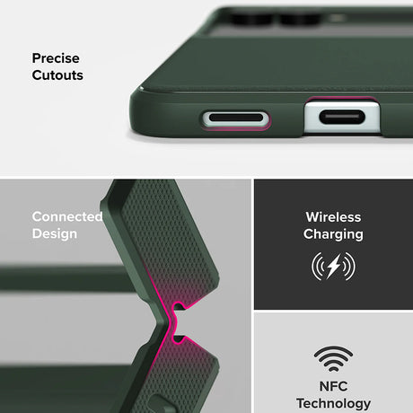 Husa de protectie Ringke Onyx compatibil cu Samsung Galaxy Z Flip7, Verde Inchis
