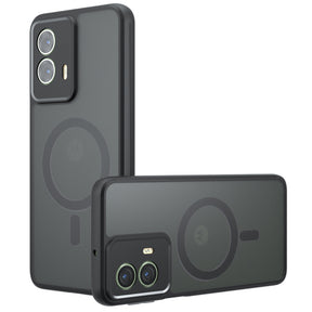 Husa de protectie Techsuit PureFrost MagSafe compatibil cu Motorola Edge 50 Fusion, Negru Mat