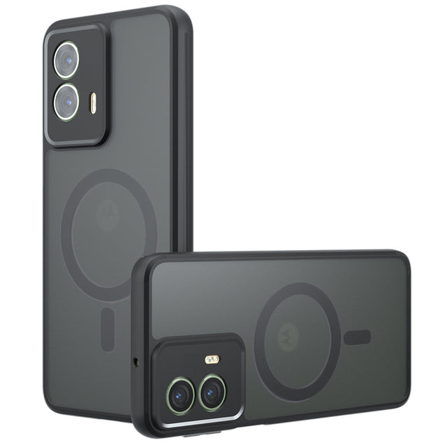 Husa de protectie Techsuit PureFrost MagSafe compatibil cu Motorola Edge 50 Fusion, Negru Mat