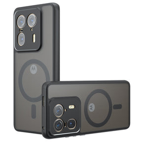 Husa de protectie Techsuit PureFrost MagSafe compatibil cu Motorola Edge 50 Ultra, Negru Mat