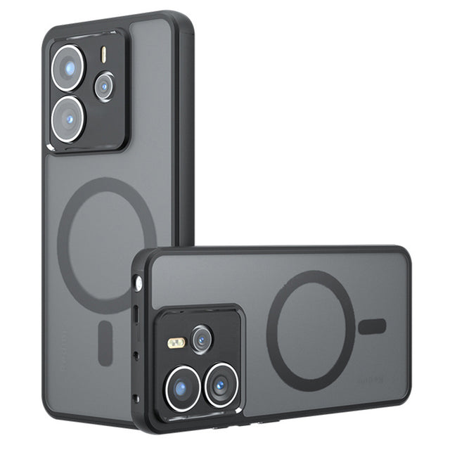 Husa de protectie Techsuit PureFrost MagSafe compatibil cu Xiaomi Redmi Note 14 4G (Standard), Negru Mat