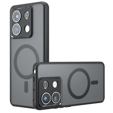Husa de protectie Techsuit PureFrost MagSafe compatibil cu Xiaomi Redmi Note 13 Pro 5G / Poco X6, Negru Mat