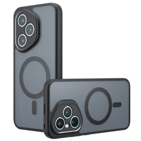 Husa de protectie Techsuit PureFrost MagSafe compatibil cu Honor 400, Negru Mat