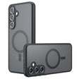 Husa de protectie Techsuit PureFrost MagSafe compatibil cu Samsung Galaxy S25 Plus, Negru Mat
