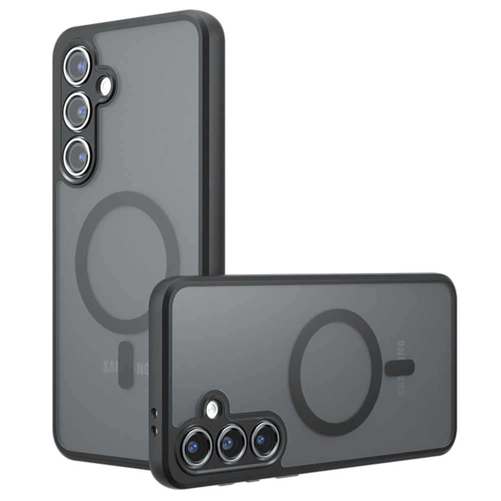 Husa de protectie Techsuit PureFrost MagSafe compatibil cu Samsung Galaxy S25 Plus, Negru Mat