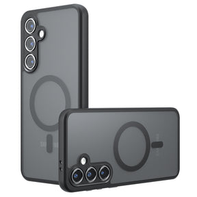 Husa de protectie Techsuit PureFrost MagSafe compatibil cu Samsung Galaxy S25 Plus, Negru Mat