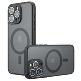 Husa de protectie Techsuit PureFrost MagSafe compatibil cu iPhone 14 Pro Max, Negru Mat