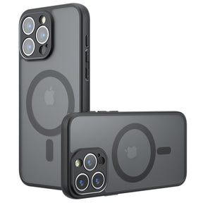 Husa de protectie Techsuit PureFrost MagSafe compatibil cu iPhone 14 Pro Max, Negru Mat