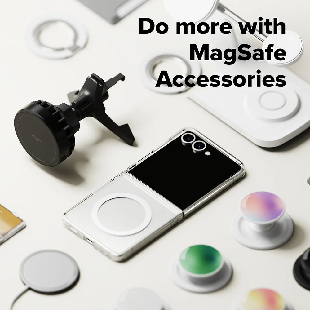 Husa de protectie Ringke Fusion MagSafe compatibil cu Samsung Galaxy Z Flip7, Transparent