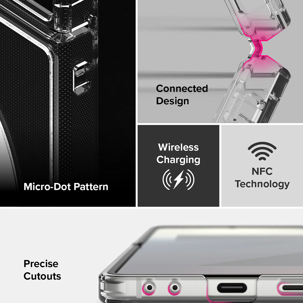 Husa de protectie Ringke Fusion MagSafe compatibil cu Samsung Galaxy Z Flip7, Transparent