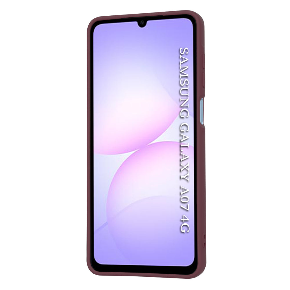 Husa de protectie Techsuit SoftFlex compatibil cu Samsung Galaxy A07 4G, Plum Red