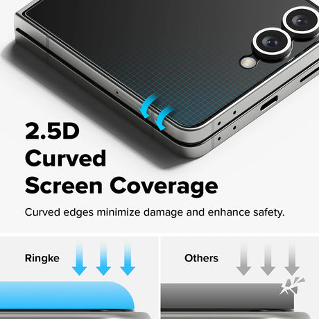 Folie pentru Samsung Galaxy Z Flip7 (set 2) - Ringke Cover Display Easy Slide Tempered Glass Pro - Clear