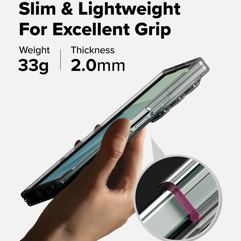 Husa de protectie Ringke Fusion compatibil cu Samsung Galaxy Z Fold7, Transparent