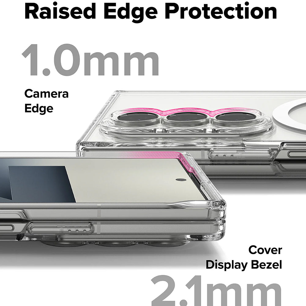 Husa de protectie Ringke Fusion MagSafe compatibil cu Samsung Galaxy Z Fold7, Transparent