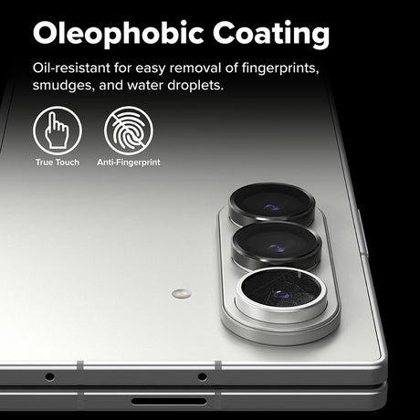 Ringke Camera Lens Frame Glass kameravédő fólia Samsung Galaxy Z Fold7 készülékhez, fekete