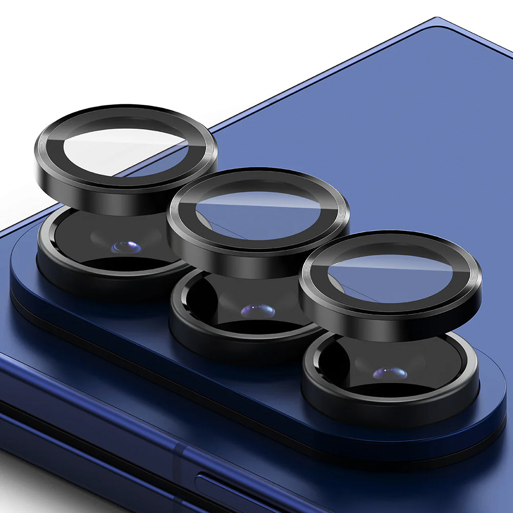 Folie de protectie Ringke Camera Lens Frame Glass (set de 2) compatibil cu Samsung Galaxy Z Fold7, Negru