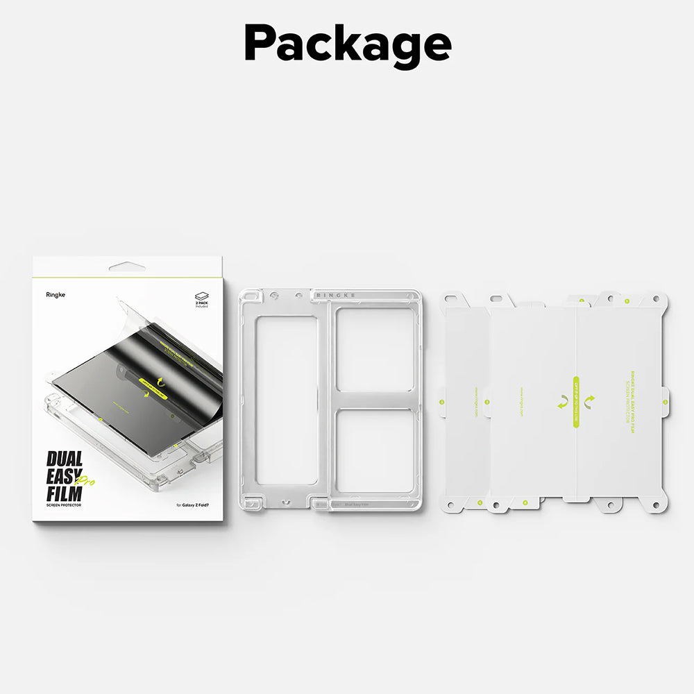 Folie pentru Samsung Galaxy Z Fold7 (set 2) - RingkeDual Easy Pro Film - Clear