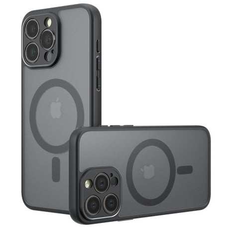 Husa de protectie Techsuit PureFrost MagSafe compatibil cu iPhone 13 Pro Max, Negru Mat